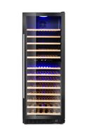 Refrigerador para botellas de vino, 2 zonas, 135 botellas