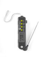 Thermometer with foldable probe