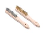 Brass & stainless steel wire brush set - 2 pcs