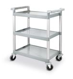 3-shelf polypropylene service cart