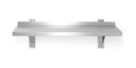 Wall shelf adjustable, single, with 2 brackets