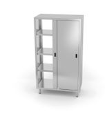 Pass-through cupboard with sliding doors
