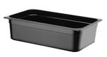 Container GN 1/1 black polycarbonate