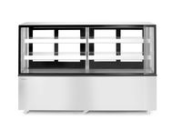 Refrigerated display cabinets with 2 shelves, Arktic, 610L, 230V/500W, 1824x677x(H)1230mm
