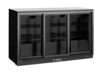 Backbar koelkast met 3 schuifdeuren, Arktic, 308L, Zwart, 220-240V/160W, 1350x520x(H)865mm