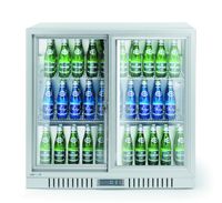 Backbar koelkast met schuifdeuren, Arktic, 150L, Zilver, 220-240V/160W, 900x520x(H)840mm
