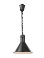 Lámpara de calor regulable, cónica, HENDI, Negro, 230V/250W, ⌀275x(H)250mm