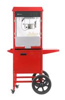 Popcornmachine met kar, HENDI, Rood, 220-240V/1155W, 940x510x(H)1553mm