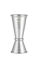 Jigger 20/40 ml, BarUp, 0,04L, Silber, ⌀42x(H)100mm, Rund