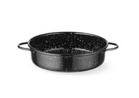 Braadpan "fuente", geëmailleerd, HENDI, Zwart, ⌀140x(H)45mm