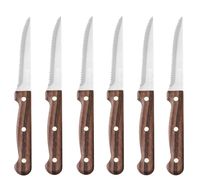 Coltello da bistecca - 6 pezzi, HENDI, Profi Line, Marrone, 6 pezzi, (L)210mm