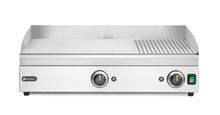 Grillplatte 1/3 gerillt, HENDI, Kitchen Line, 220-240V/3500W, 697x474x(H)241mm