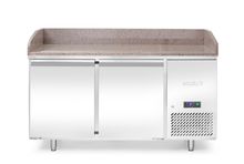 Pizza cooling table with granite worktop, 2 doors, Arktic, 250L, Granite, 230V/250W, 1510x800x(H)875mm