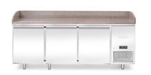 Pizza cooling table with granite worktop, 3 doors, Arktic, 375L, Granite, 230V/400W, 2010x800x(H)875mm