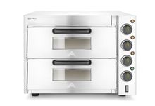 Piecyk do pizzy 2-komorowy 3000 W, HENDI, srebrny, 230V/3000W, 580x560x(H)435mm