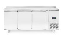 Refrigerated counter, 3 doors, Arktic, Profi Line, With backsplash, GN 1/1, 420L, 230V/400W, 1795x700x(H)879mm