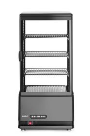 Witryna chłodnicza nastawna, 78 l, Arktic, czarny, 230V/170W, 397x444x(H)940mm
