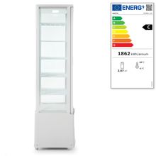 Witryna chłodnicza, 270 l, Arktic, biały, 230V/290W, 520x550x(H)1870mm