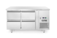 Four drawer refrigerated counter Profi Line 280L, Arktic, Profi Line, Without backsplash, 230V/250W, 1360x700x(H)858mm
