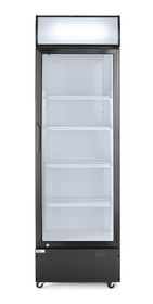 Eintüriger Kühlschrank mit hinterer Bar und hinterleuchteter Blende, , Arktic, 254L, Schwarz, 220-240V/250W, 578x605x(H)1980mm