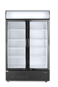 Rückwandkühlschrank mit hinterleuchteter Blende, zweitürig, Arktic, 512L, Schwarz, 220-240V/510W, 1120x585x(H)1900mm