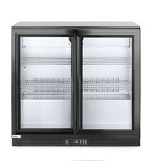 Tagumine baarikülmik kahekordsete lükandustega, Arktic, 158L, Must, 230V/160W, 520x900x(H)870mm