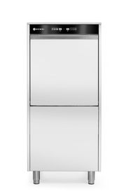 50x60 dishwasher for trays and pots – electronically controlled, with detergent dosing system and drain pump, HENDI, 400V/7100W, 595x777x(H)1335mm