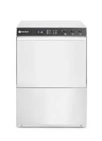 Dishwasher 50x50 Doppio, HENDI, with detergent dispenser and drain pump, 400V/4900W