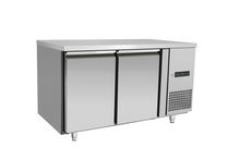 Stół mroźniczy 2-drzwiowy z agregatem bocznym, Arktic, Profi Line, Bez tylnego rantu, 215L, 230V/600W, 700x1360x(H)839mm
