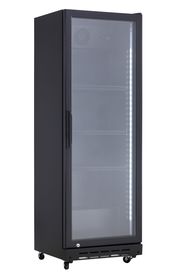 Lodówka barowa, jednoskrzydłowa, Arktic, 3 półki, 160L, czarny, 230V/250W, 538x525x(H)1585mm