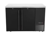 Chłodnicza lada barowa, pełne drzwi, Arktic, 4 półki, 283L, czarny, 230V/185W, 1217x631x(H)865mm