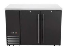 Chłodnicza lada barowa, pełne drzwi, Arktic, 4 półki, 283L, czarny, 230V/185W, 1217x631x(H)865mm