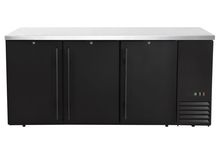 Chłodnicza lada barowa, pełne drzwi, Arktic, 6 półek, 493L, czarny, 230V/185W, 1826x631x(H)865mm