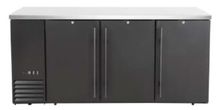 Chłodnicza lada barowa, pełne drzwi, Arktic, 6 półek, 493L, czarny, 230V/185W, 1826x631x(H)865mm