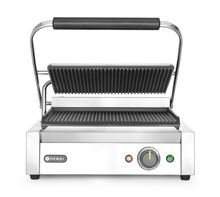 Kontaktgrill - Panini, HENDI, oben und unten gerillt, 230V/2200W, 430x375x(H)216mm