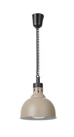 Rise and fall heat lamp, dome-shaped, HENDI, Beige, 230V/250W, ⌀250x(H)207mm