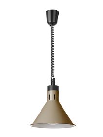 Rise and fall heat lamp conical, HENDI, Beige, 230V/250W, ⌀275x(H)250mm