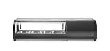 Witryna chłodnicza do sushi, Arktic, W zestawie pojemniki: 4x GN 1/3 (H) 40 mm., czarny, 230V/190W, 426x1177x(H)296mm