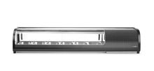 Witryna chłodnicza do sushi, Arktic, W zestawie pojemniki: 6x GN 1/3 (H) 40 mm., czarny, 230V/190W, 426x1529x(H)296mm