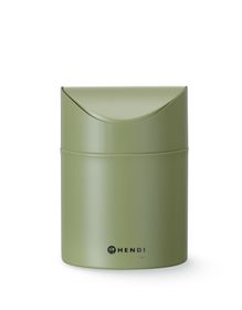 Tischabfalleimer mit Schwingdeckel, HENDI, 1,2L, Grün, ⌀120x(H)165mm