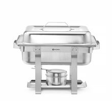 Lauapealne marmiit GN 1/2 - soojendamine põletuspastaga, HENDI, Kitchen Line, 4,5L, 385x295x(H)310mm