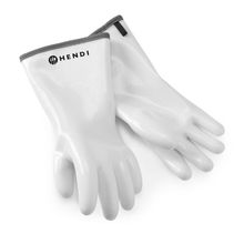 Rukavice so silikónovým povlakom, HENDI, Biela, 2 ks, (L)330mm