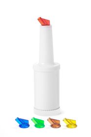 Barmanský dávkovač s vyměnitelnými hroty, BarUp, Červené, 0,8L, Bílá, ⌀90x(H)300mm