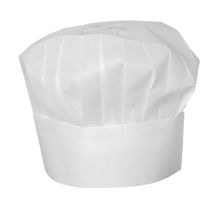 Kuchárska čiapka – súprava 10 ks, HENDI, Biela, 10 ks, ⌀600x(H)230mm