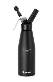 Syfon do bitej śmietany, HENDI, Kitchen Line, 0,95L, czarny, ⌀95x(H)320mm