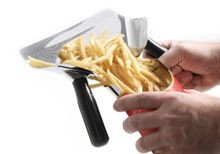 Pommes- und Nacho-Schaufel, HENDI, Schwarz, 230x220mm
