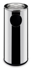 Standing waste bin with ashtray, HENDI, 33L, ⌀240x(H)660mm