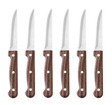 Steakmesser – 6 Stück, HENDI, Profi Line, Braun, 6 Stk., (L)210mm