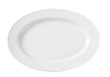 Platte, oval, HENDI, Weiß, 290x200mm