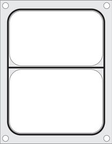 Matrize für Versiegelungsmaschine, HENDI, ein zweiteiliger Behälter (227x178 mm)